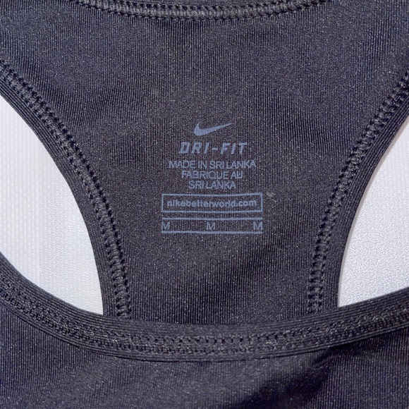 NIKE BLACK SPORTS BRA - Picture 3 of 3